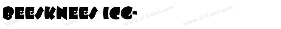 Beesknees ICG字体转换